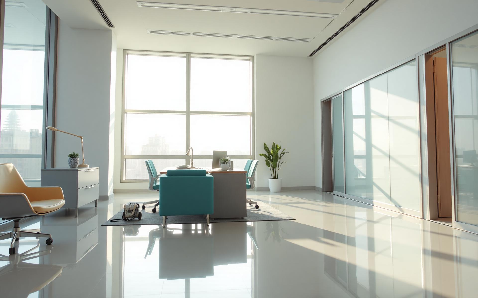 Bureau professionnel impeccable entretenu par Zoom Pro Inc.